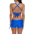 thumbnail image 3 of Two Piece Push Up Swimsuits for Women High Waisted Tummy Control Sporty Bikini Sets Royal Blue XL, 3 of 7