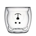 thumbnail image 1 of Taza de café creativa de dibujos animados de doble vidrio con forma de oso, taza para café, jugo, leche, taza para beber, taza de café, 1 of 4