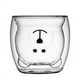 thumbnail image 1 of Taza de café creativa de doble capa con forma de oso de cristal, taza para café, jugo, leche, taza para beber, taza de café, 1 of 4