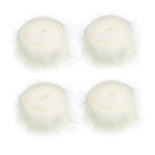 4x Disfraz de tela de piel sintética Suministros de cosplay Artesanía para blanco Zulema Tela de piel sintética