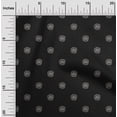 thumbnail image 2 of oneOone Cotton Cambric Black Fabric Block Sewing Craft Projects Fabric Prints By Yard 56 Inch Wide, 2 of 4