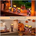thumbnail image 7 of 2 PCS Tilted Flameless Candles Flickering LED Lights Battery Operated Candles with Remote Timers for Holiday Decor Pink and Brown Hearts Pattern, 7 of 7