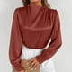 thumbnail image 5 of Pantalones deportivos para mujer,Suéter de manga larga y cuello redondo para mujer, top informal de color liso, poliéster, cómodo para uso diario, para casa y trabajo, sopatenor, 5 of 8
