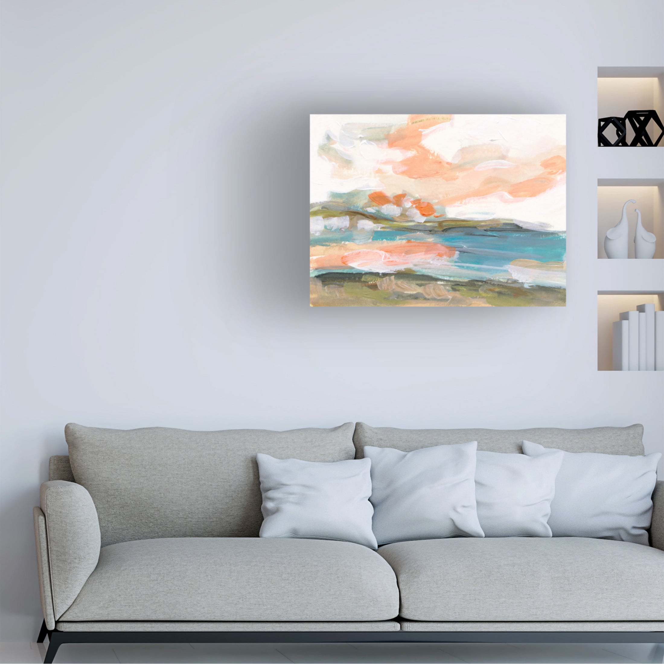 Canvas Wall Art - Melissa Wang 'Dawn Breaking IV' Wall Art for Living Room, Bedroom, or Office Décor by Trademark Fine Art - 19 x 14 Inches