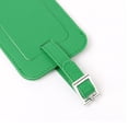 thumbnail image 2 of Travel Luggage Tag PU Leather Suitcase Name Address ID Label, Green Green 2pcs, 2 of 5