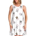 thumbnail image 1 of Lukts Robe Sans Manches pour Femmes, Robe d'Été à Col Rond avec Poches, Adaptée à la Vie Quotidienne, Plage, Fête, 1 of 7