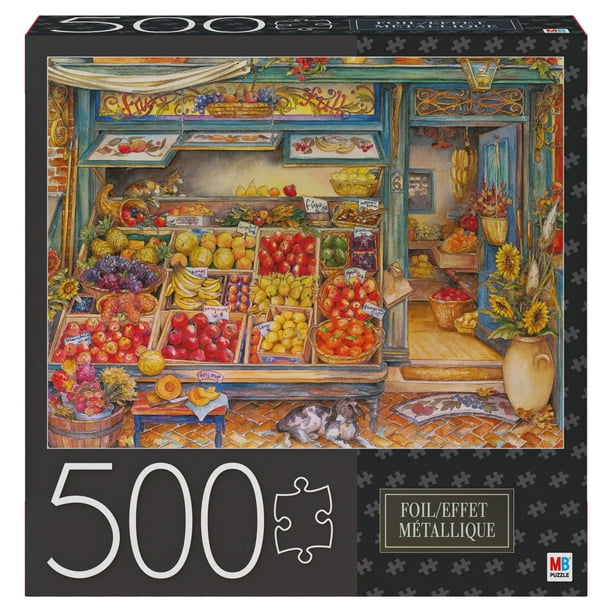500Piece Adult Jigsaw Puzzle with Foil Accents, Fruitful