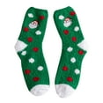 thumbnail image 2 of Summer Saving Clearance AXXD Hiking Socks Women, Christmas Cute Coloer Stripe Santa Claus Print Thicken Coral Fleece Keep Warm Socks, 2 of 3