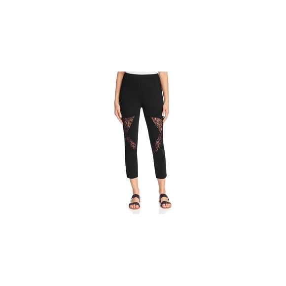 Finity Womens Inset Casual Leggings, Black, 8