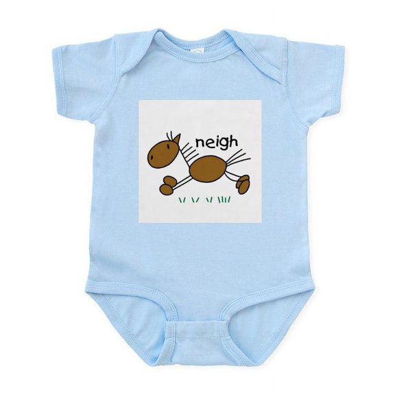 CafePress - Brown Horse Infant Bodysuit - Baby Light Bodysuit, Size Newborn - 24 Months