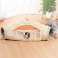 thumbnail image 4 of Cama de tubo tipo túnel plegable para gatos, laberinto, tienda de juegos, juguete interactivo para interiores naranja y verde, 4 of 9