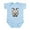 Sky Blue, variant on CafePress - Cartoon Goat Infant Bodysuit - Baby Light Bodysuit, Size Newborn - 24 Months