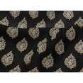 thumbnail image 4 of oneOone Viscose Jersey Black Fabric Leaves & Floral Block Dress Material Fabric Print Fabric By The Yard 60 Inch Wide, 4 of 5