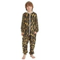 thumbnail image 2 of Vzayyk 4T-14Y Size Aviliable Cozy One-Piece Footless Sleeper Pajama Leopard Print Tile, 2 of 8