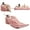 Corduroy-Pink, variant on BALUS Convertible 2-in-1 Bean Bag Chair & Bed with Removable Velvet Covers, Memory Foam Giant Bean Bag for Apartment, Pink