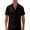 Black-08, variant on Men's Short Sleeve Mesh Knit Button Down Shirt See Through Crochet Texture Summer Beach Top