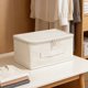 thumbnail image 4 of Caja de almacenamiento plegable de gran capacidad con cremallera | Organizador de armario de tela con tapa | Contenedor plegable para ropa, mantas, juguetes y ropa de cama, 4 of 6
