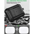 thumbnail image 4 of Airpods Pro 2nd/1st Generation Case Lock with Cleaning Kit, OTOPO Protective Cover for Airpod Pro 2 Gen Case Women, Shockproof Rugged Shell for Air Pods Pro Case 2023/2022/2019, Black, 4 of 8