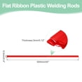 thumbnail image 2 of 5 Pcs Red Plastic Welding Rods 9.5mm x 500mm PE Flat Ribbon Welding Strip with Smoothing Tools (0.4inch x 20inch), 2 of 5