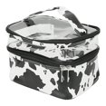 thumbnail image 2 of Bolsa de maquillaje Bolsa de maquillaje portátil Patrón de vaca Bolso de viaje de negocios Bolsa impermeable Pu, 2 of 5