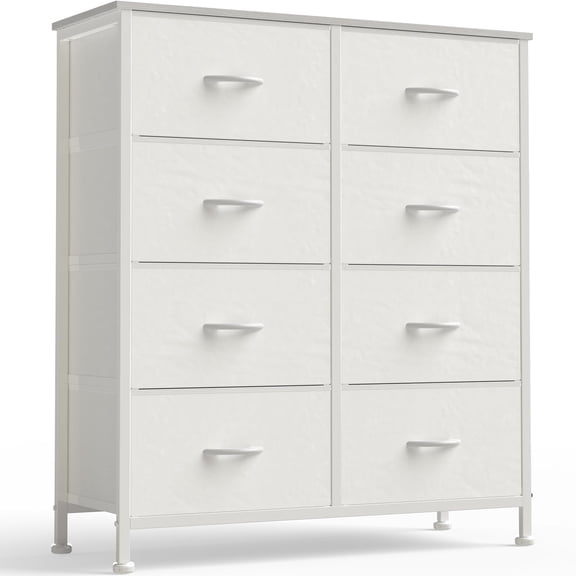9 Drawer Storage Dresser with Wood Top - Wide Fabric Chest Organizer for Bedroom, Closet, Living Room,Tower Cabinet, TV Stand, Hallway Entryway Furniture,Light Grey