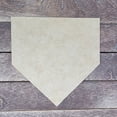 thumbnail image 2 of 3" Baseball Homeplate, Unfinished Wood Art Shape by Wooden Craft Cutouts, 2 of 2