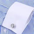 thumbnail image 6 of TANSILING Men's French Cuff Dress Shirt with Cufflinks, S-3XL, 6 of 6