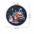 thumbnail image 2 of Christmas Needlepoint and Embroidery Craft Kit Featuring Classic Seasonal Motifs and Premium Threads, 2 of 3