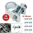 10Pcs Fuel-Line Clips Jubilee Hose Clamp Water Pipe Clip Sealing ...