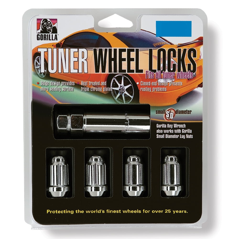 Set of 4 12x1.5 Veritek Chrome Acorn Bulge Tuner Wheel Locks for Toyota 4Runner Tacoma Rav4 Camry Corolla Avalon CH-R Prius Scion tC xB xD 