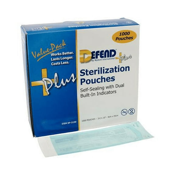 Mydent SP2150 Defend Self Sealing Sterilization Pouches 3.5" X 10" 1000/Box