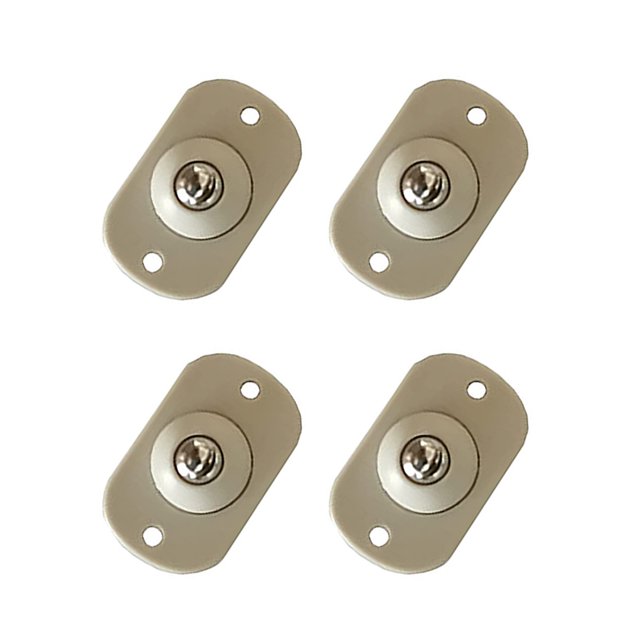 Paquete de 4 ruedas autoadhesivas, rotación de 360 grados, caja de almacenamiento de muebles para el hogar, Mini polea de bajo ruido Almacenamiento y organización del hogar Cuenta de acero Yuarrent HA063445-02