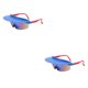 thumbnail image 4 of sweethay Ciclismo gafas de sol portátiles hombres mujeres adultos niños ergonómico colorido universal bicicletas gafas azul verde Azul verde 2Conjunto, 4 of 6
