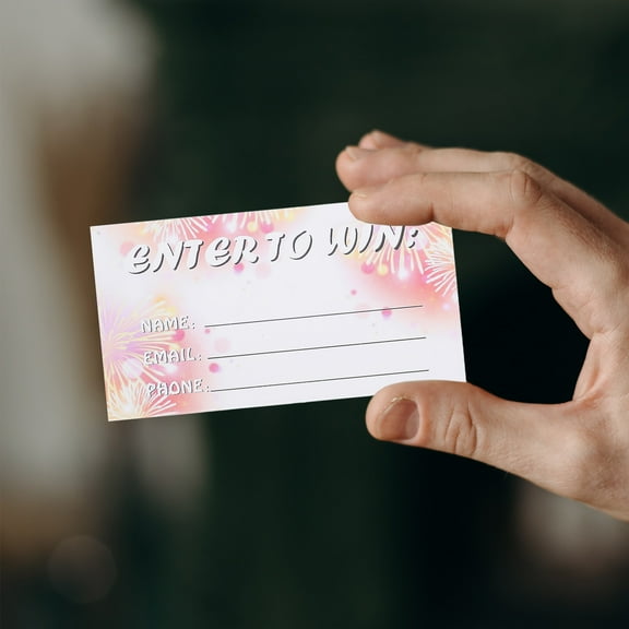 WHAMVOX 300pcs Entry Form Ticket Cards for Contest Auction Raffle Tickets Cards Raffle Ticket with Space for Email Address, Name, Phone Number