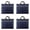 Blue, variant on witspace Fireproof Document Bag Two Pockets Two Zippers,Fireproof Safe Bag Waterproof and Fireproof Money Bag Money Safe Pouch File Storage for A4 Document Holder,Cash and Tablet