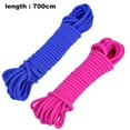 thumbnail image 2 of 2 Pieces Jump Ropes Elastic Ropes ， Kids Fitness Game For Outdoor Exercise - rose red + blue, 2 of 5
