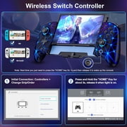 Switch Controllers,Wireless Switch Pro Controller for Nintendo Switch/OLED Controller,Upgrade Full-Size Ergonomic One Piece Handheld Controller with Programmable,TURBO,Vibration