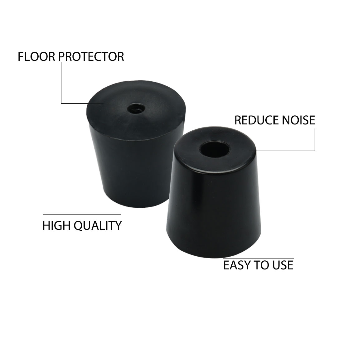 20 Rubber Feet Bumpers Floor Table Desk Furniture Buffer Pad Protection w//Screw