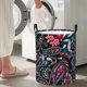 thumbnail image 5 of Fotbe Paisley Cesto de Ropa con Asas, Cesto Impermeable de Gran Capacidad, Bolsa de Lavado para Dormitorio, Cesto de Ropa con Ruedas y Asas-Small, 5 of 6