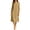 Khaki, variant on Guieoi Cotton-Linen Dresses for Women Solid-Color Collared 3/4-Sleeve Dress with Pockets Blue S