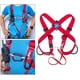thumbnail image 5 of Arnés de seguridad para montañismo Correas ascendentes Cinturón ajustable Protección alpinismo Estilo rojo 1, 5 of 9