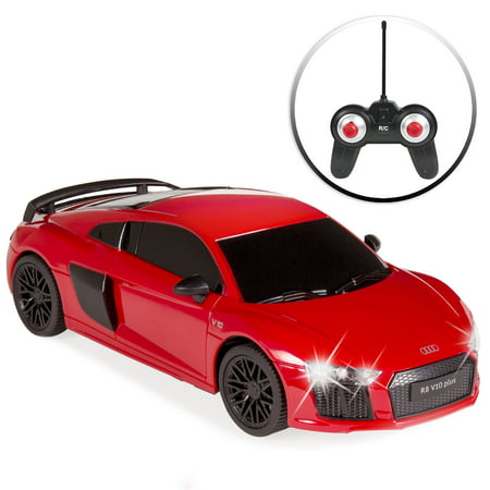 Best Choice Products 1/24 Scale Officially Licensed RC Audi R8 Luxury Sport Remote Control Car w/ Lights, 27MHz Frequency -