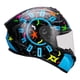 thumbnail image 2 of Casco para moto Axxis Draken Crazy Fluor Azul Talla XL, 2 of 3