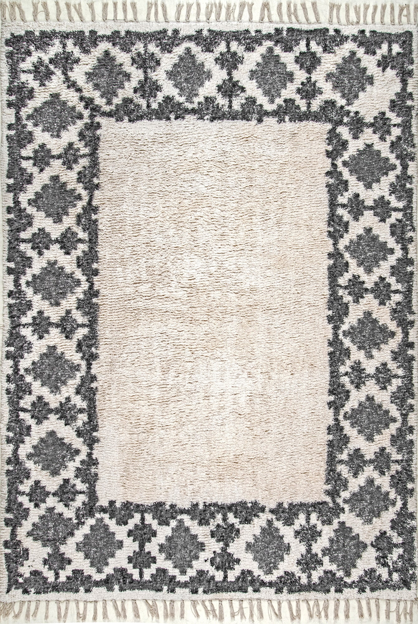 Nuloom Cotton 4' X 6' Rectangle Area Rugs In Ivory Finish 200RAHT02A