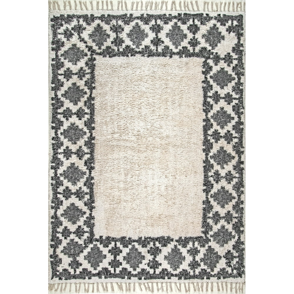 Nuloom Cotton 4' X 6' Rectangle Area Rugs In Ivory Finish 200RAHT02A