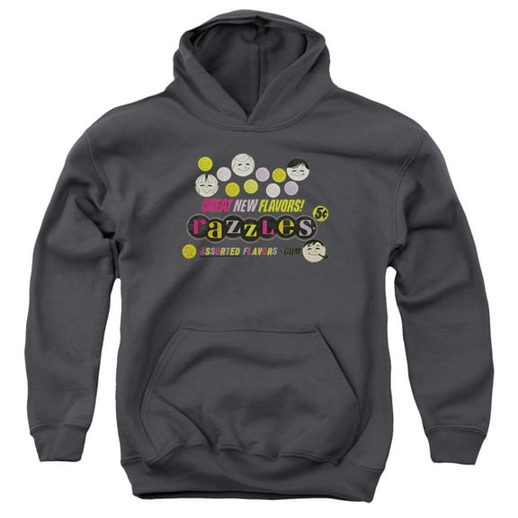 Dubble Bubble - Razzles Retro Box - Youth Hooded Sweatshirt - Small