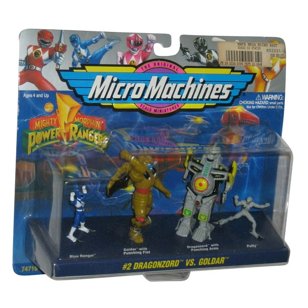 Power Rangers Micro Machines 2 Dragonzord Vs Goldar Toy Mini Figure