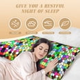 thumbnail image 3 of Colorful Tie Dye Stained Glass Body Pillow Cover Body Pillow Cases with Zipper Soft Breathable Smooth Skin Friendly Long Pillow Case 20x5 inches, 1Pcs, 3 of 5