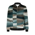 thumbnail image 4 of Babysbule 2023 Winter Coats for Women Women's Casual Fashion Printed Pocket Zippered Coat, 4 of 5