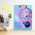 thumbnail image 5 of FMSHPON Zodiac Aquarius Clipboard Hardboard Wood Nursing Clip Board and Pull for Standard A4 Letter 13x9 inches, 5 of 7